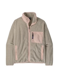 PATAGONIA SYNCH Giacca di pile riciclato  oatmeal heather w/pink frost - Giacche Donna - 3