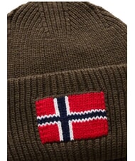 NAPAPIJRI F-EVEI Cappello con risvolto, misto lana tea leaf - Cappelli - 3