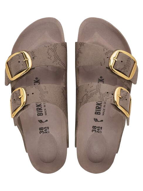 MADRID BIG BUCKLE Sandali anatomici pythongray - Scarpe Donna