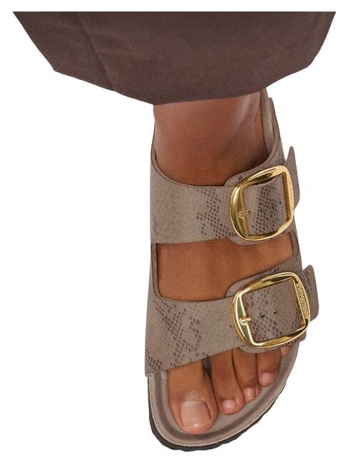 MADRID BIG BUCKLE Sandali anatomici pythongray - Scarpe Donna