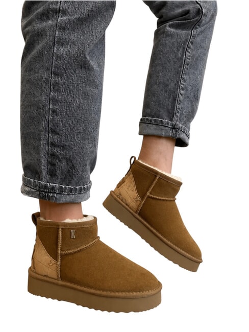 GEO Stivaletti in pelle NATURALE - Scarpe Donna