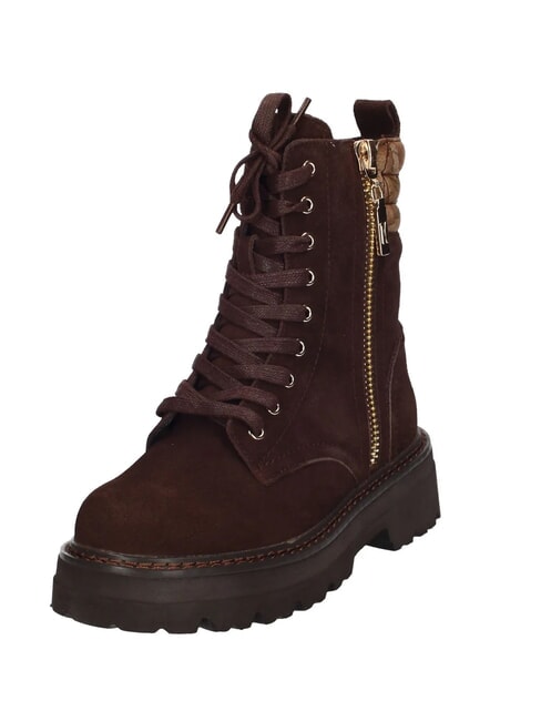 GEO Stivaletti in pelle tacco 5 cm moro - Scarpe Donna