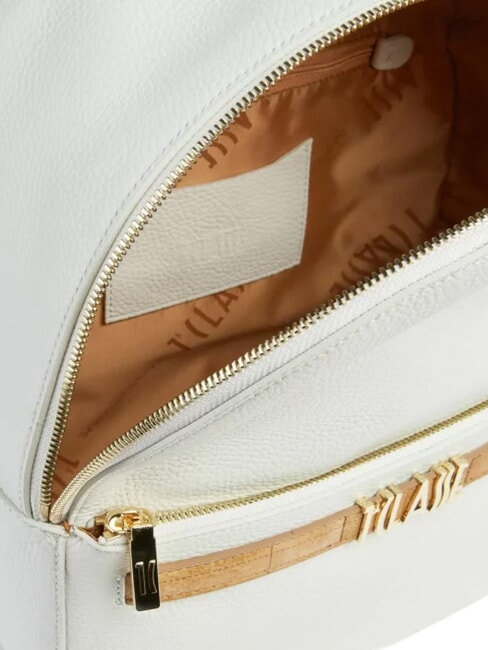 CHIC SOUL Zaino con tasca frontale, in pelle avorio - Borse Donna