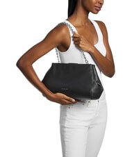 MICHAEL KORS GOLDIE Borsa a spalla, in pelle black - Borse Donna - 2