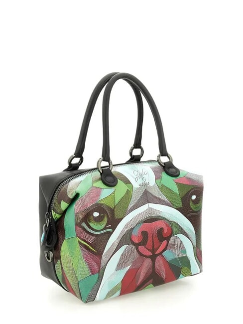 G3 PLUS Borsa shopping media, trasformabile bull-dog verde - Borse Donna