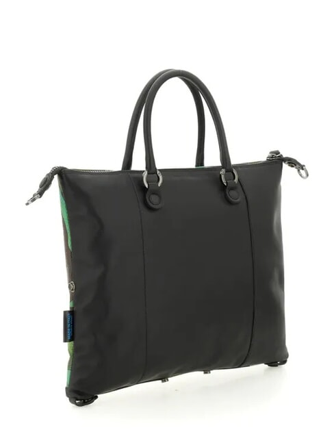 G3 PLUS Borsa shopping media, trasformabile bull-dog verde - Borse Donna