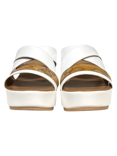 GEO Ciabatte con zeppa bianco - Scarpe Donna
