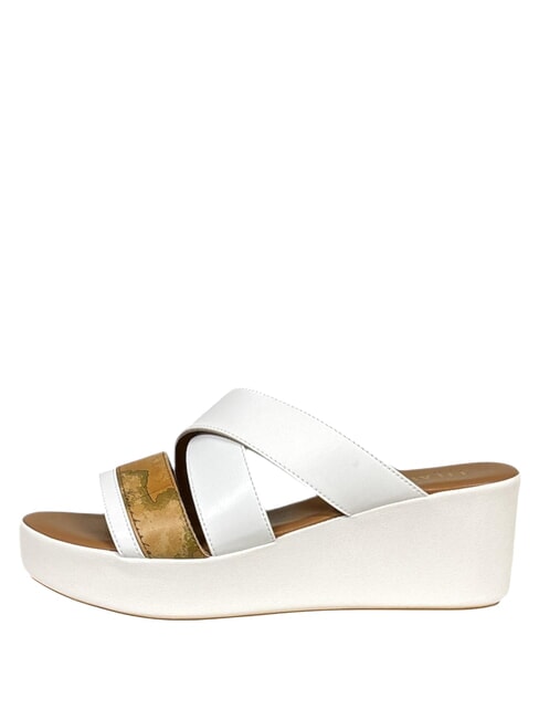 GEO Ciabatte con zeppa bianco - Scarpe Donna
