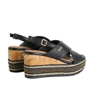 ALVIERO MARTINI PRIMA CLASSE GEO Sandali con zeppa 8 Nero - Scarpe Donna - 3