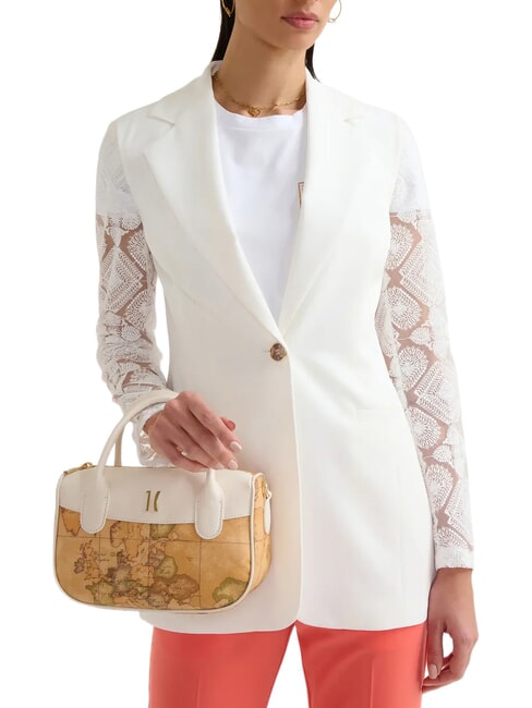 HETRITAGE GEO Borsa bauletto a mano, con tracolla avorio - Borse Donna