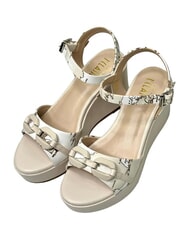 ALVIERO MARTINI PRIMA CLASSE GEO Sandali con zeppa 8,10 avorio - Scarpe Donna - 3