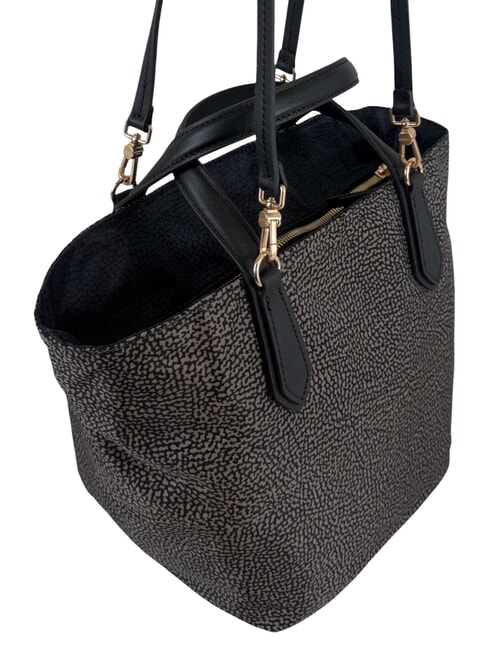 B-ESCAPE Borsa shopping a mano, con tracolla catrame/nero - Borse Donna