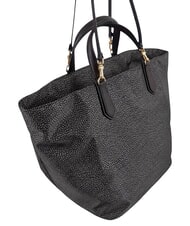 BORBONESE B-ESCAPE Borsa shopping a mano, con tracolla catrame/nero - Borse Donna - 2