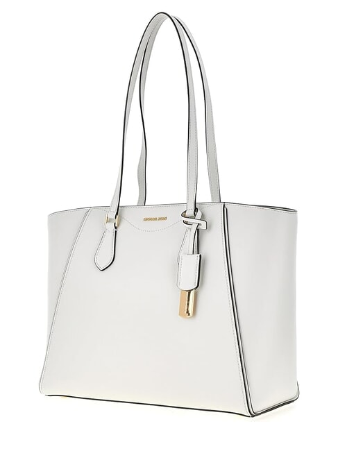 TARYN Borsa shopping a spalla in pelle white - Borse Donna