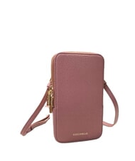 COCCINELLE FLOR Mini bag porta smarthphone in pelle winter rose - Borse Donna - 2