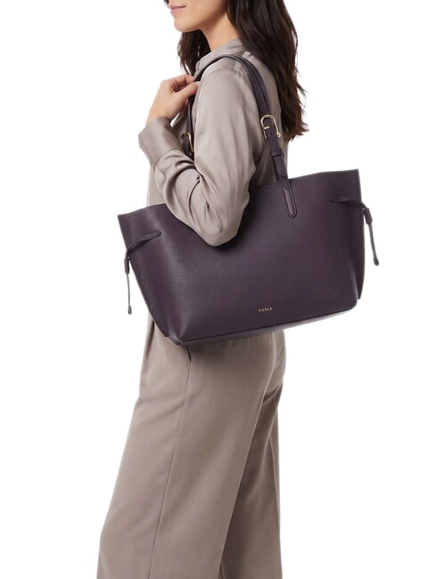 AVA Borsa shopping media in pelle winter bloom+cotone g int. - Borse Donna