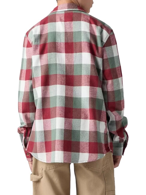 BUFFALO Camicia a maniche lunghe, di flanella red pear - Camicie