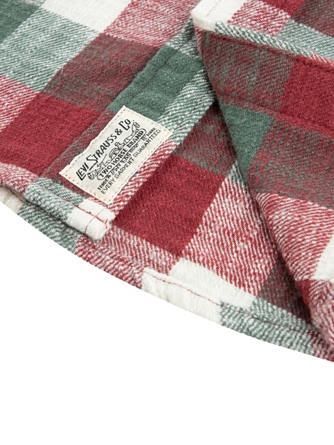 BUFFALO Camicia a maniche lunghe, di flanella red pear - Camicie