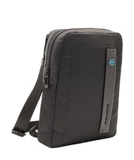 PIQUADRO P16 Borsello misto pelle, porta iPad CHEVRON/NERO - Tracolle Uomo - 2