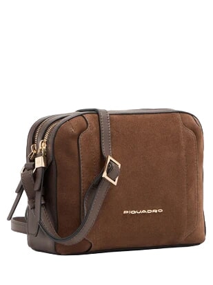 CIRCLE Borsa a tracolla noce scuro scamosciato - Borse Donna