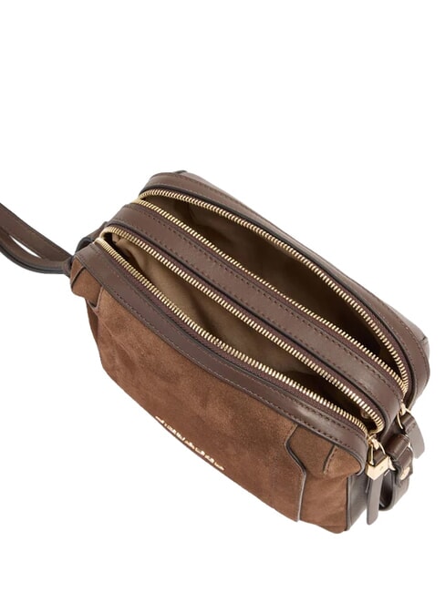 CIRCLE Borsa a tracolla noce scuro scamosciato - Borse Donna