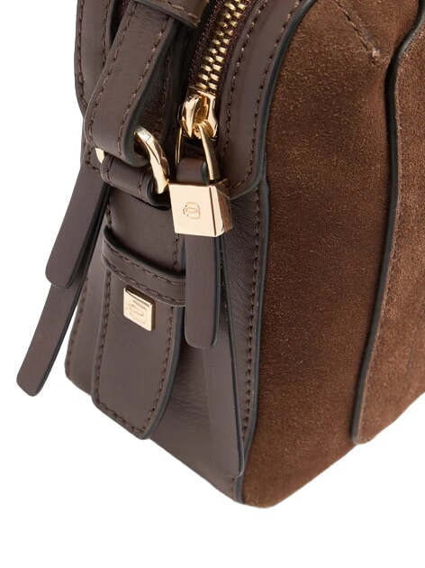 CIRCLE Borsa a tracolla noce scuro scamosciato - Borse Donna