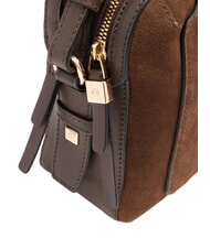 PIQUADRO CIRCLE Borsa a tracolla noce scuro scamosciato - Borse Donna - 5