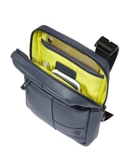 PIQUADRO WOLLEM Borsello in tessuto gommato blu - Tracolle Uomo - 3