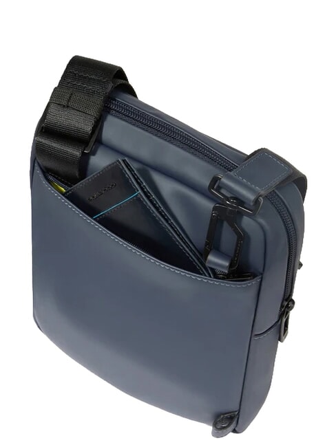 WOLLEM Borsello in tessuto gommato blu - Tracolle Uomo