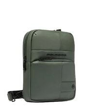 PIQUADRO WOLLEM Borsello in tessuto gommato VERDE - Tracolle Uomo - 2