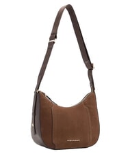 PIQUADRO CIRCLE Borsa a tracolla, in pelle noce scuro scamosciato - Borse Donna - 6