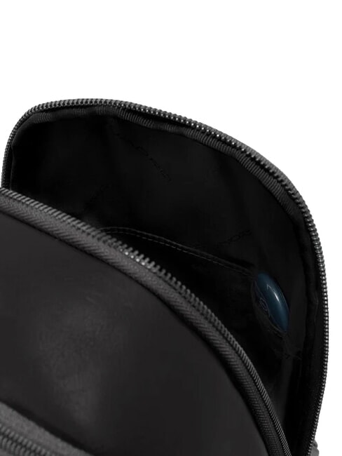 VICTOR Zaino Monospalla in pelle Nero - Zaini da lavoro porta PC