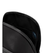 PIQUADRO VICTOR Zaino Monospalla in pelle Nero - Zaini da lavoro porta PC - 6