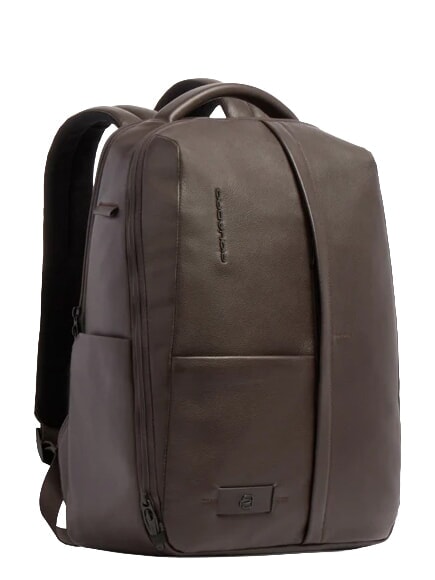 RUSSEL Zaino in pelle porta pc 15.6" MORO - Zaini da lavoro porta PC