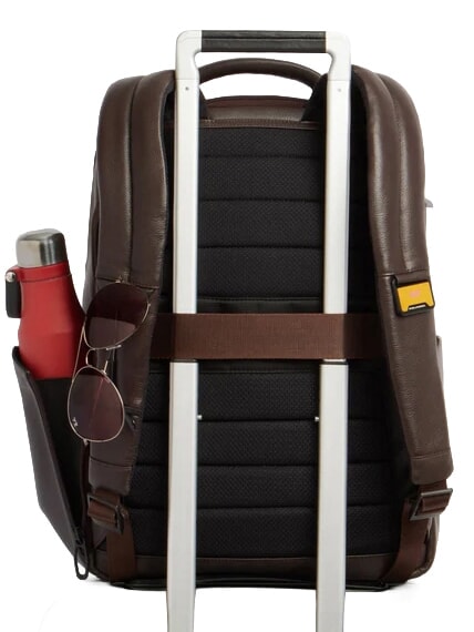 RUSSEL Zaino in pelle porta pc 15.6" MORO - Zaini da lavoro porta PC
