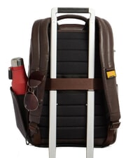 PIQUADRO RUSSEL Zaino in pelle porta pc 15.6" MORO - Zaini da lavoro porta PC - 3