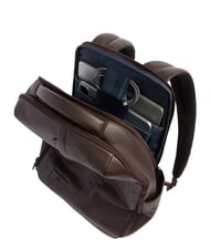 PIQUADRO RUSSEL Zaino in pelle porta pc 15.6" MORO - Zaini da lavoro porta PC - 4