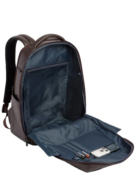 RUSSEL Zaino in pelle porta pc 15.6" MORO - Zaini da lavoro porta PC