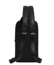 PIQUADRO CRONUS Zaino monospalla in pelle Nero - Zaini da lavoro porta PC - 3