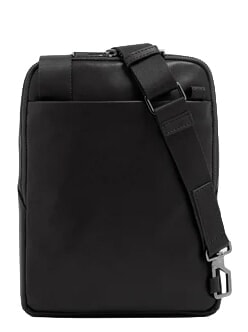 W143 Borsello porta iPad mini Nero - Tracolle Uomo