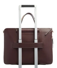 PIQUADRO CIRCLE Borsa cartella porta pc 14" in pelle bordeaux/rosa - Cartelle Lavoro - 3