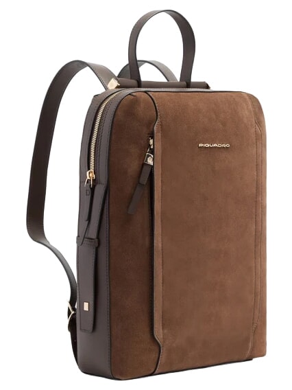 CIRCLE  Zaino porta PC da 14" noce scuro scamosciato - Zaini da lavoro porta PC