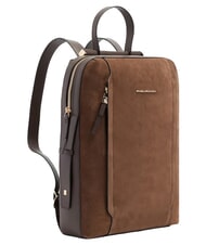 PIQUADRO CIRCLE  Zaino porta PC da 14" noce scuro scamosciato - Zaini da lavoro porta PC - 2