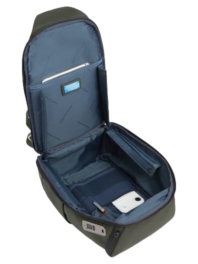 W145 Zaino monospalla porta iPad 11" VERDE - Zaini Scuola & Tempo Libero