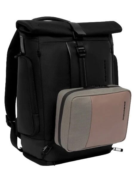 W145 Zaino roll-top porta PC 15,6" Nero - Zaini Scuola & Tempo Libero