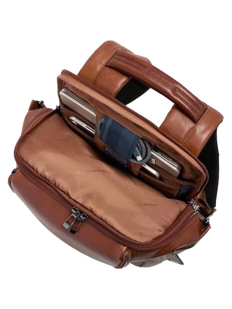 W143 Zaino da viaggio e porta PC 14" CUOIO - Zaini Scuola & Tempo Libero