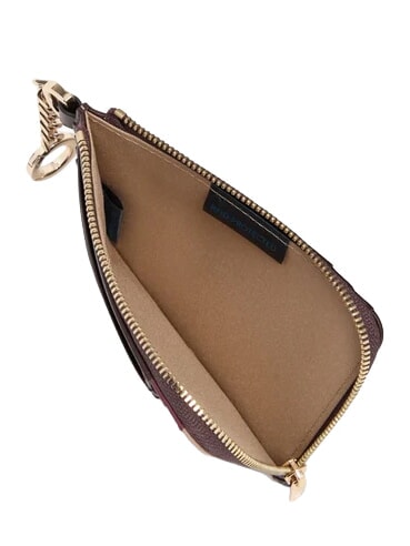 CIRCLE Portacard / Portachiavi in pelle bordeaux/rosa - Portafogli Uomo