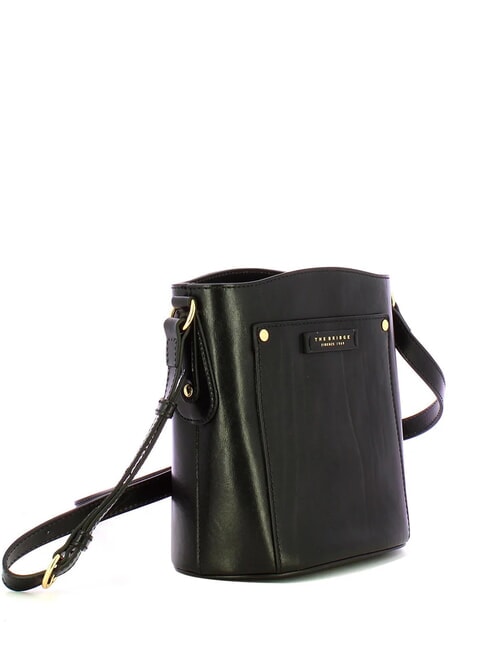 CECILIA Borsa a secchiello in pelle Nero Oro - Borse Donna