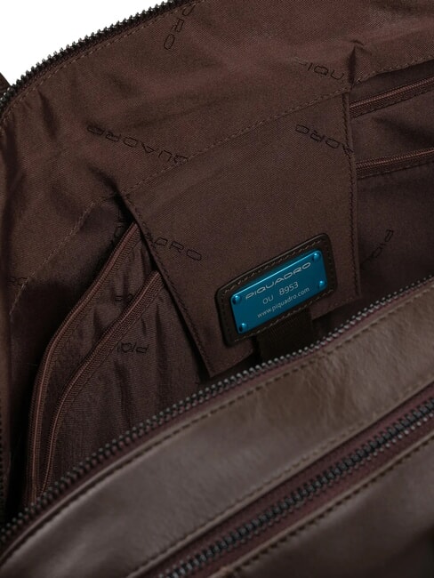 PAN  Cartella porta PC 15,6" in pelle MORO - Cartelle Lavoro