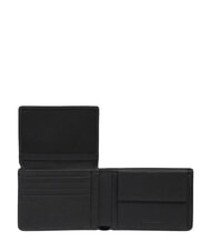 PIQUADRO CRONUS Portafoglio con portamonete Nero - Portafogli Uomo - 5